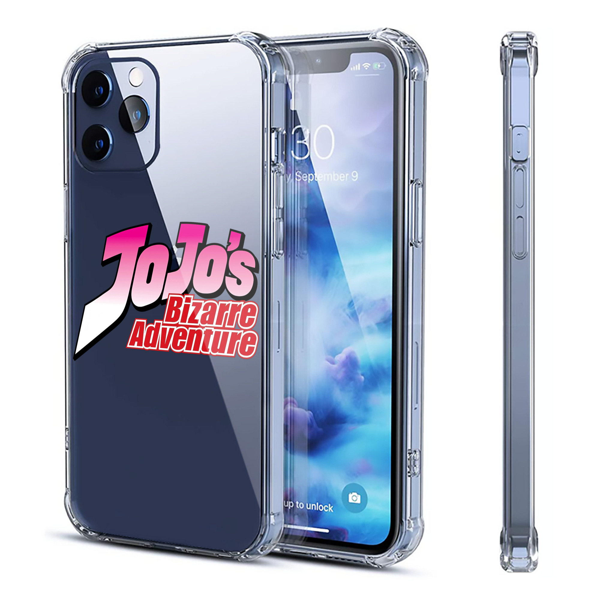 （画像用） ジョジョの奇妙な冒険 JoJo's Bizarre Adventure 【iPhone 12シリーズ対応】透明スマホケース（クリアソフトケース）